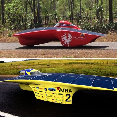 wrapped solar cars