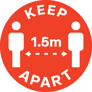 Keep apart - 1.5m
